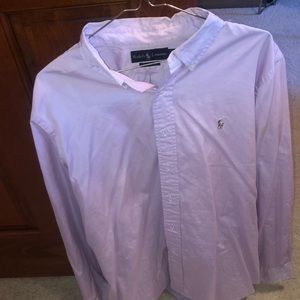 Ralph Lauren Men’s Lavender Dress Shirt Men’s XL